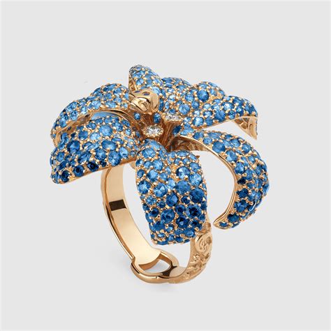 flower gucci ring|gucci floral ring.